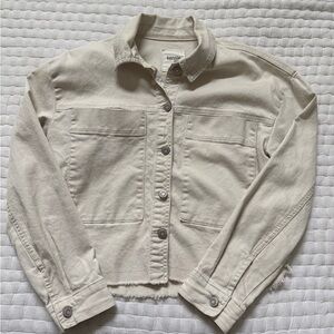 Kensie Off-White Jean Jacket